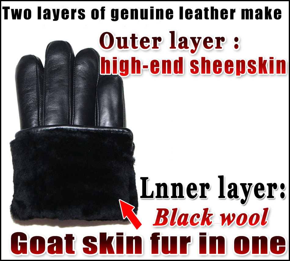 Luvas de couro masculinas para - Leather Work Winter Gloves avaliação e preço