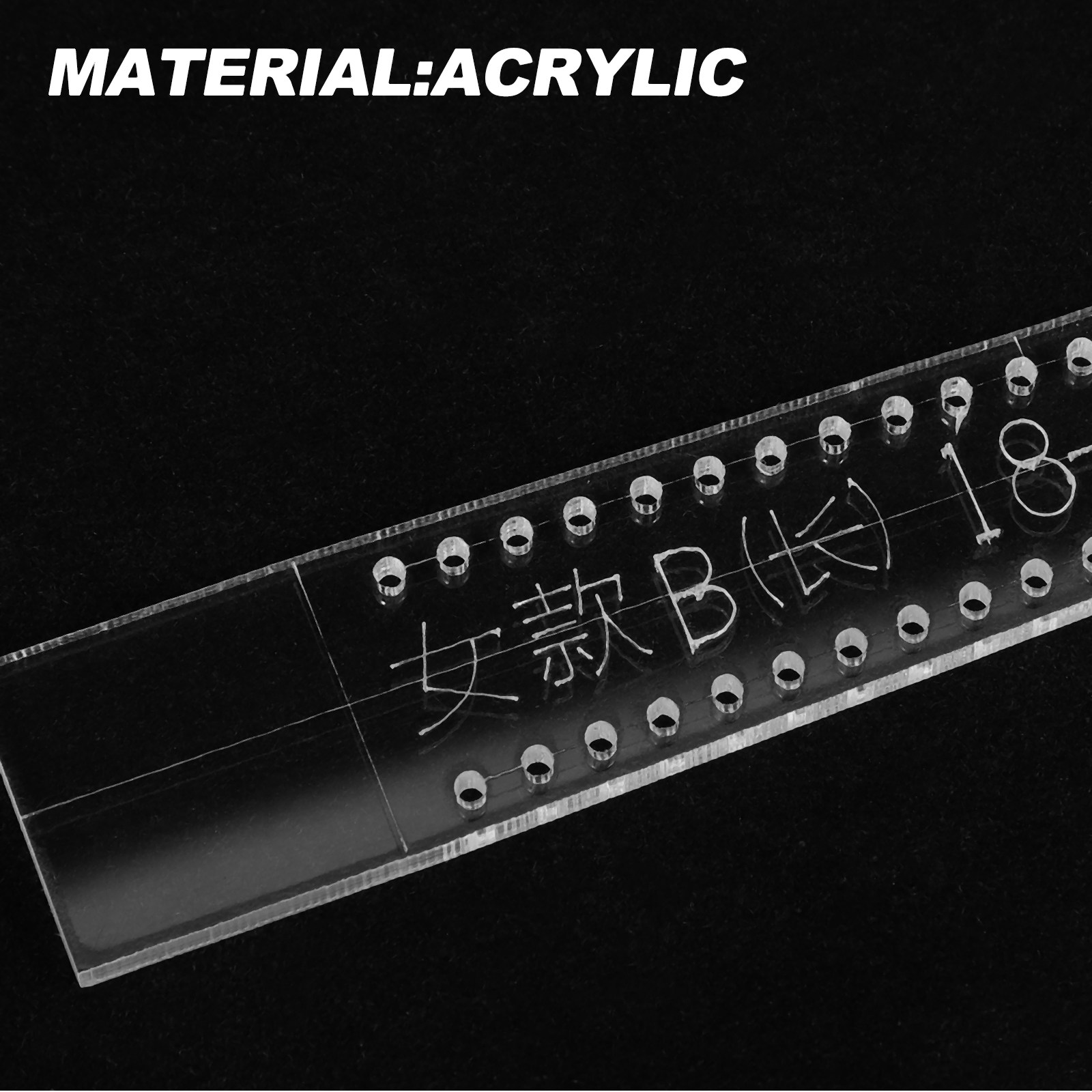 8 Peças de Estêncil de Acrílic - Leatherwork Templates avaliação e preço