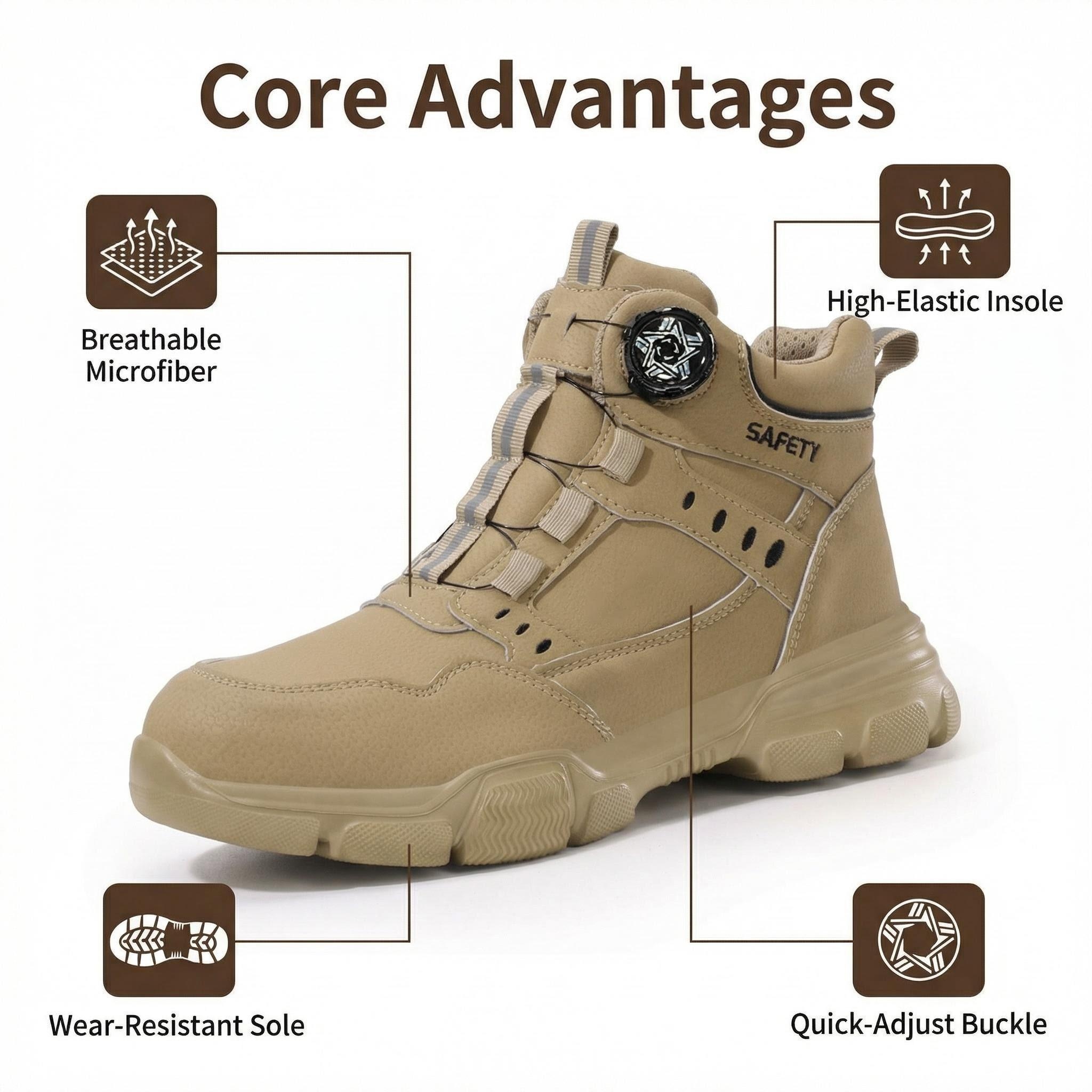 Botas de Segurança em Couro Re - Leatherwork Boots avaliação e preço