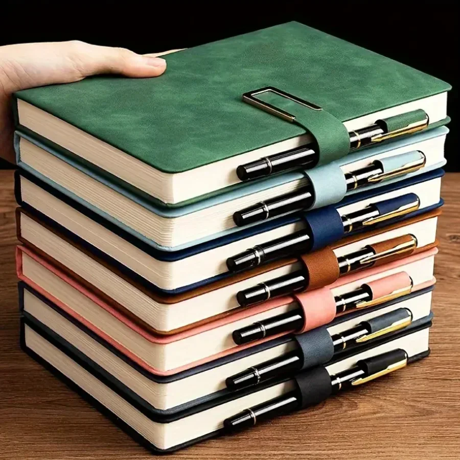 Caderno de couro vintage A5 co - Leather Work Notepad avaliação e preço