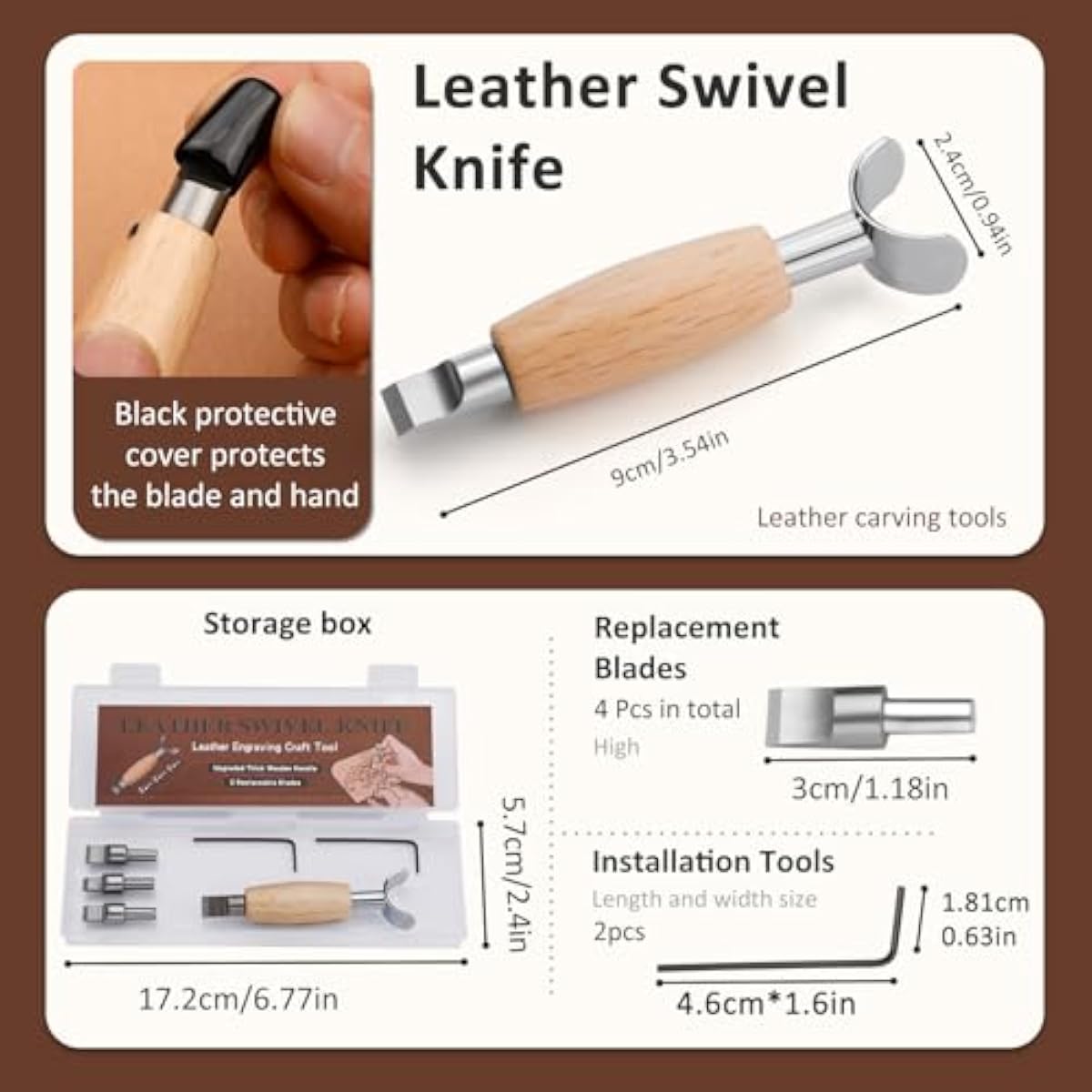 Faca Giratória para Couro, Fer - Swivel Knife Tool avaliação e preço