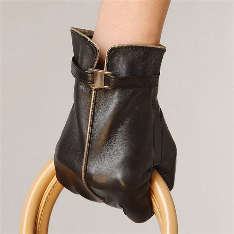 Mulheres luvas de couro genuín - Leather Work Winter Gloves avaliação e preço